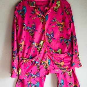 Nick & Nora pink 2 piece pajama set